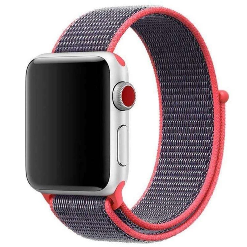 

Ремінець Nylon для Apple watch 38mm/40mm (Кавуновий / Watermelon red)