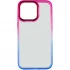 Силіконовий чохол фреш на Apple iPhone 14 Pro (6.1") – Синій / Рожевий. Фото 4 з 6