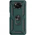 Протиударний чохол Serge Ring з кільцем на Xiaomi Poco X3 NFC / Poco X3 Pro – Зелений. Фото 1 з 1