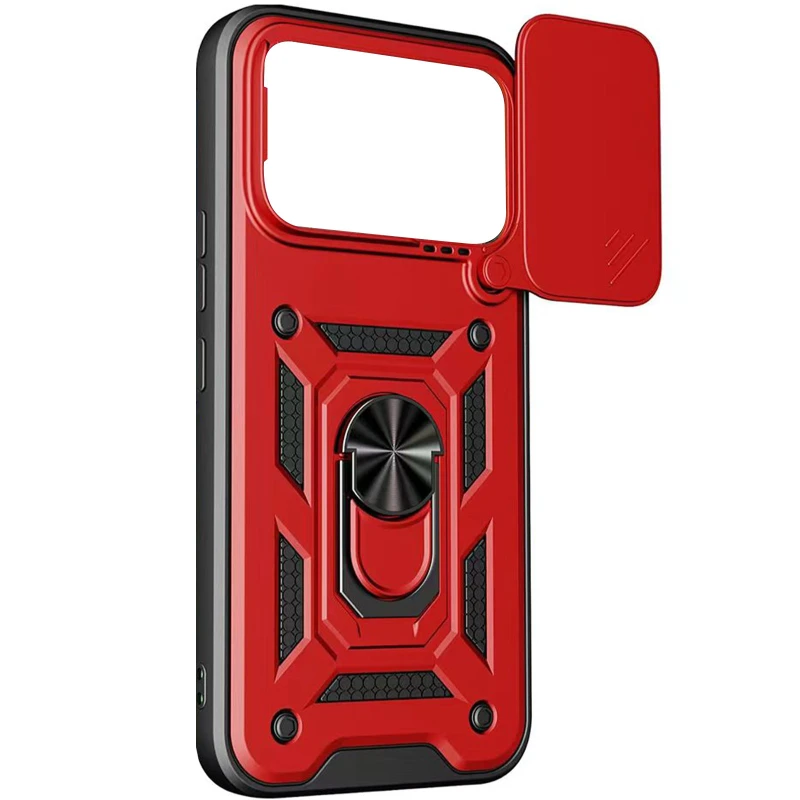 Удароміцний чохол Ummi Camshield Serge Ring (in box) для Xiaomi Poco F8 Pro – Червоний / Red. Фото 3 з 3