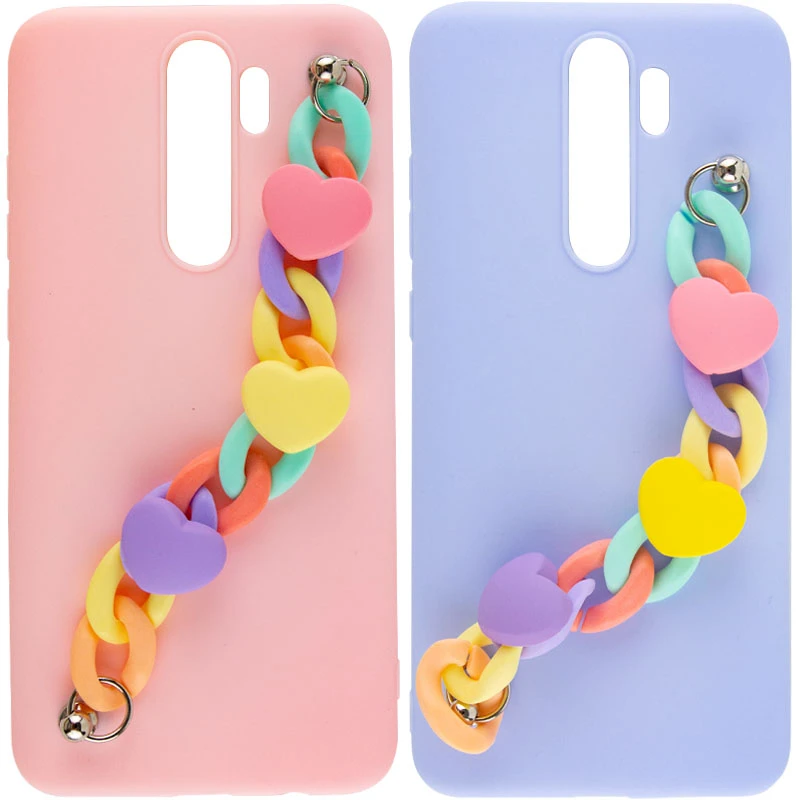 Чохол Heart з ланцюгом на Xiaomi Redmi Note 8 Pro фото 1 з 2