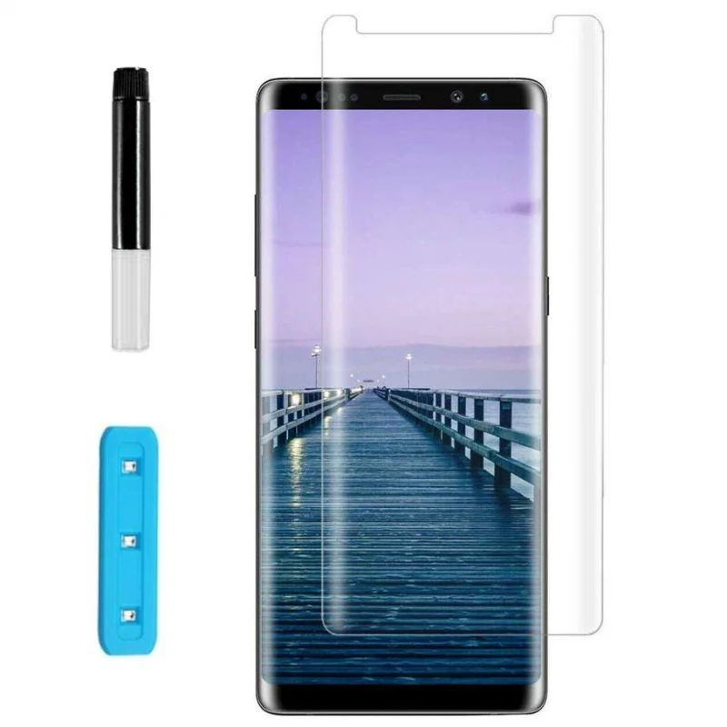 

3D захисне скло Nano Optics з УФ лампою на Samsung Galaxy Note 9 (Прозорий)