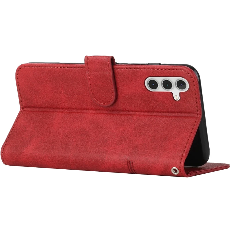 Кожаный чехол-книжка Jet Cover для Samsung Galaxy A37 5G – Red. Фото 4 из 4