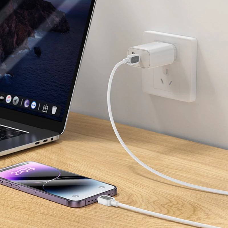 Дата кабель Hoco X108 Benefit 27W Type-C to Lightning (1m) – White. Фото 4 з 4