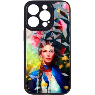 Скляний чохол Prisma Ladies на Apple iPhone 13 Pro (6.1") — Peonies