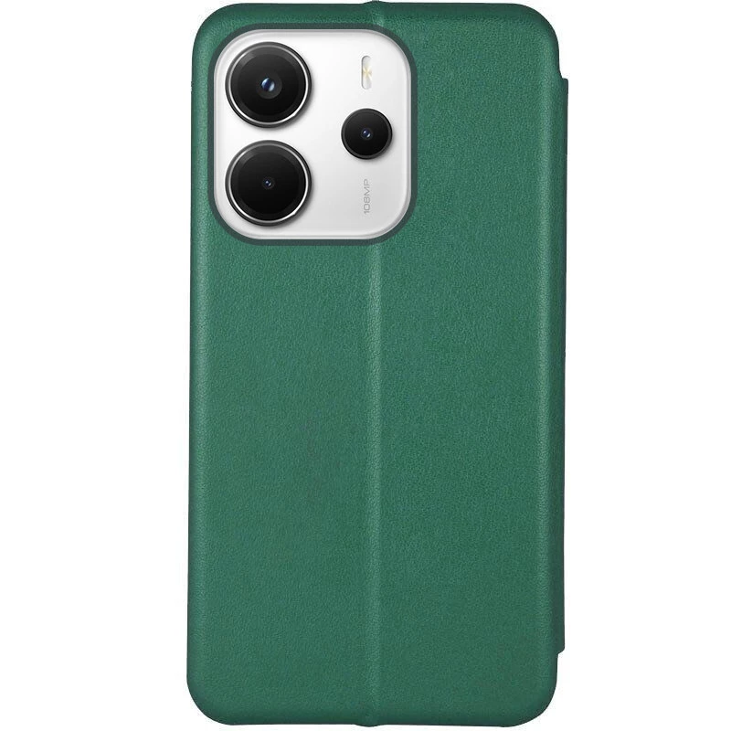 Чохол-книжка класичний на Xiaomi Redmi Note 14 4G (Europe version) – Зелений. Фото 2 з 3