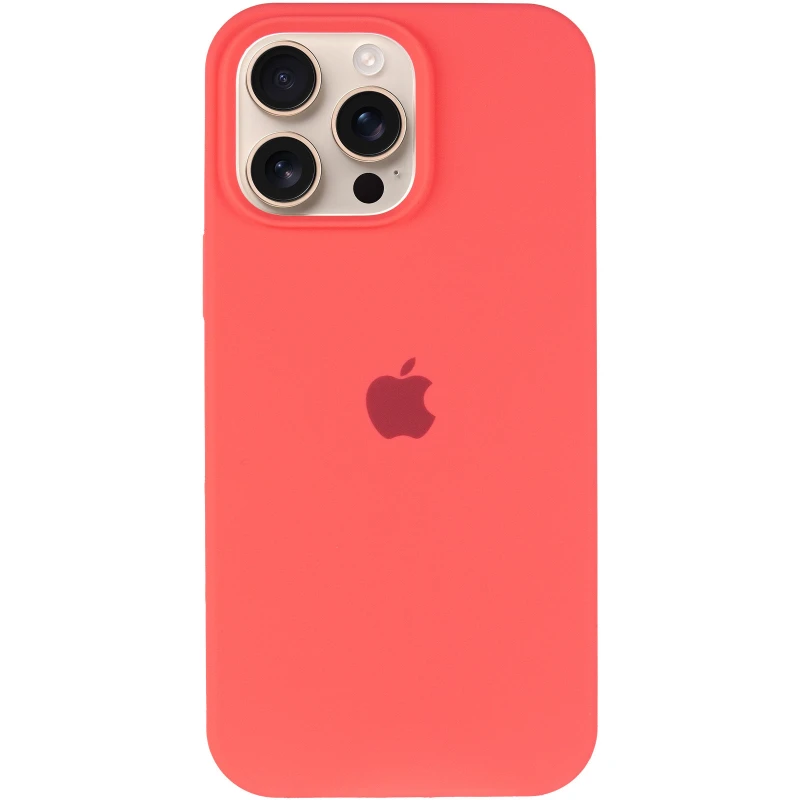 Чохол Silicone Case з закритим низом на Apple iPhone 13 Pro (6.1") – Кавуновий / Watermelon red. Фото 3 з 8