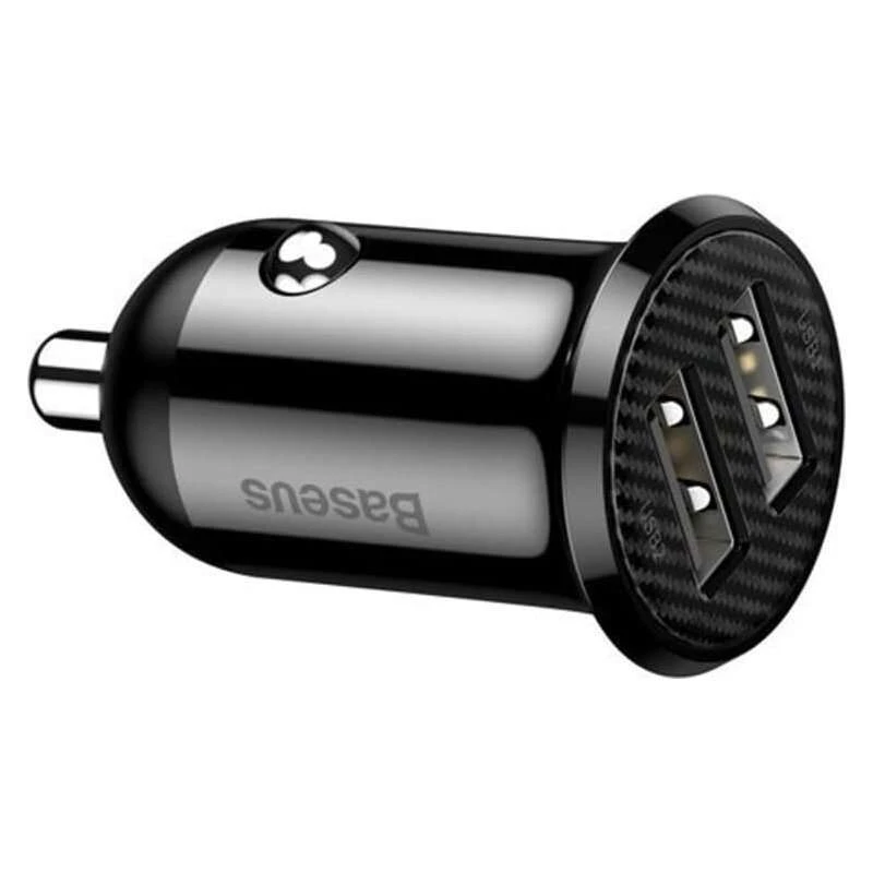 АЗП Baseus Grain Pro (2USB 4.8A) – Чорний. Фото 5 з 5