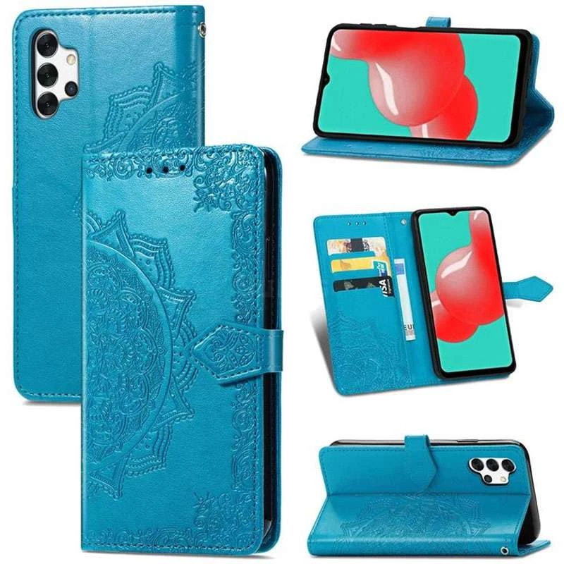 Кожаный чехол-книжка Art Case с визитницей для Samsung Galaxy A32 (A325F) 4G – Синий. Фото 4 из 5