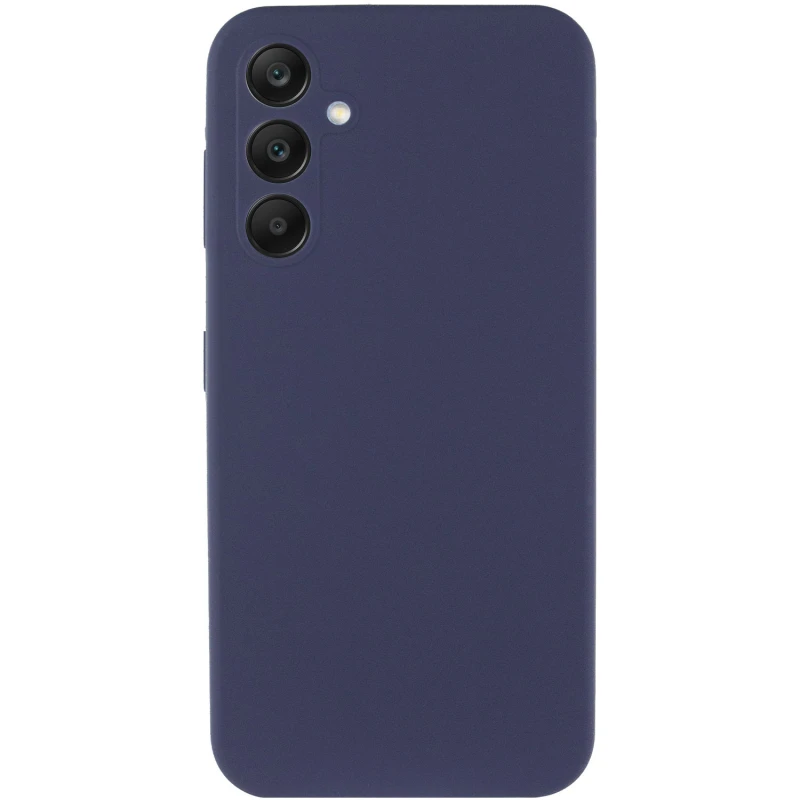 Чохол Silicone Case Lakshmi Premium із закритою камерою для Samsung Galaxy A12 – Темно-синій / Midnight blue. Фото 3 з 6