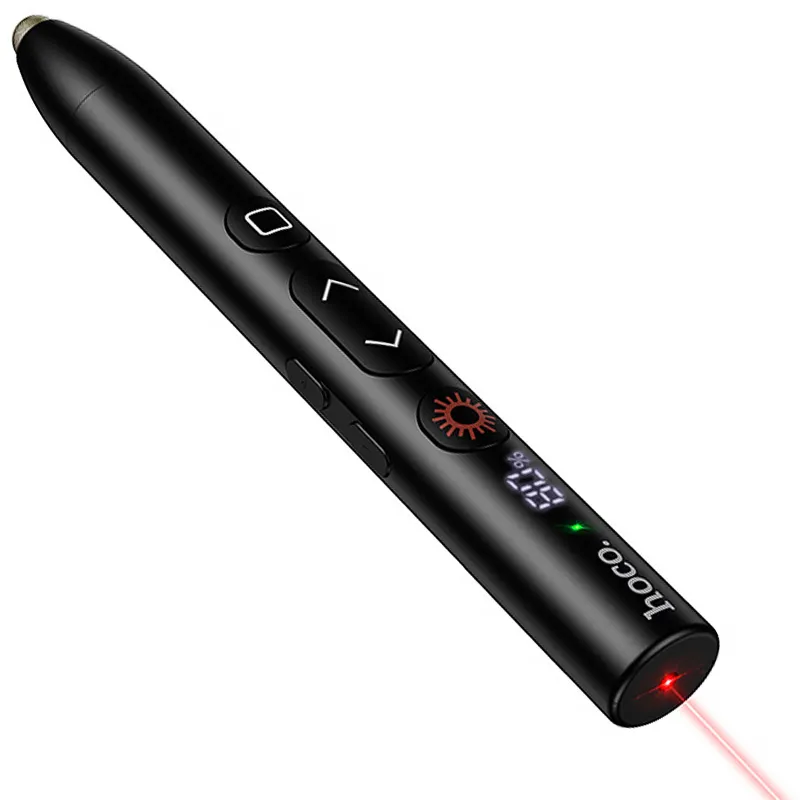 Лазерна указка Hoco GM203 Touch + стілус 180mAh – Black. Фото 3 з 5