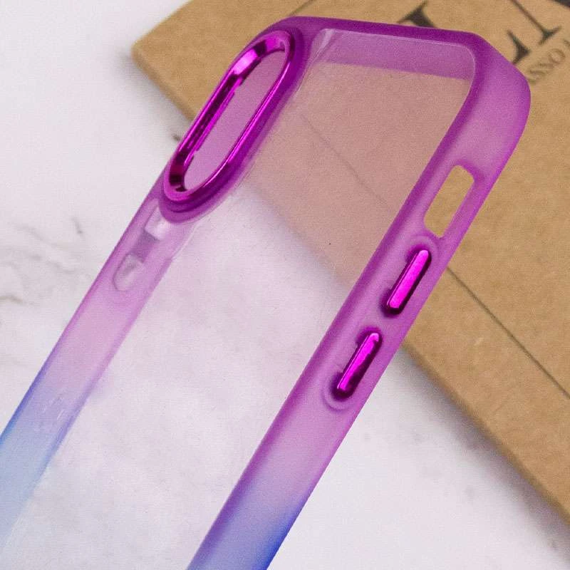 Силіконовий чохол фреш на Apple iPhone XS Max (6.5") – Синій / Фіолетовий. Фото 5 з 5