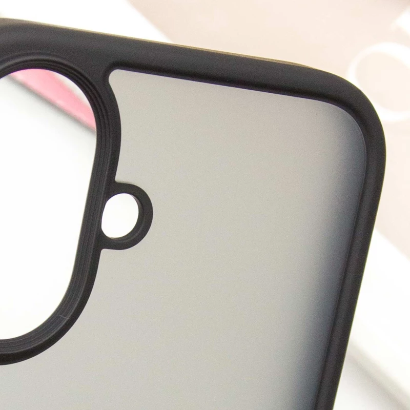 TPU+PC с металлическими кнопками для Apple iPhone 16 – Черный. Фото 5 из 6