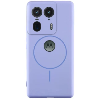 Чехол Silicone Cover Lakshmi Full Camera (AA) with Magnetic Fit для Motorola Edge 50 Ultra — Сиреневый / Dasheen