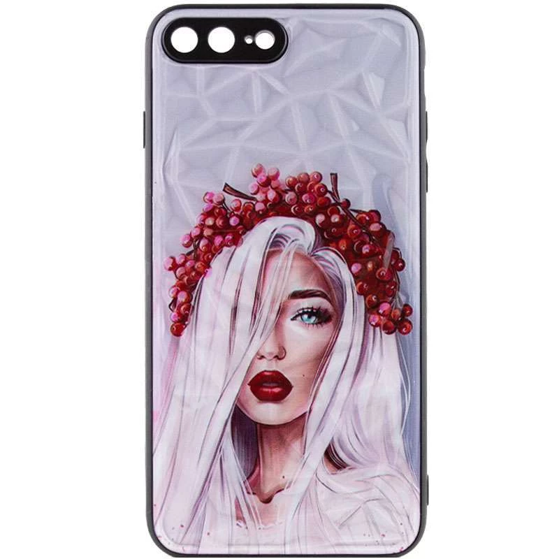Стеклянный чехол Prisma Ladies на Apple iPhone 7 plus / 8 plus – Ukrainian Girl. Фото 3 из 7