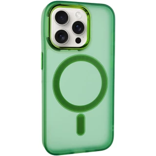 Кольоровий TPU+PC з MagSafe на Apple iPhone 12 (6.1") — Army Green