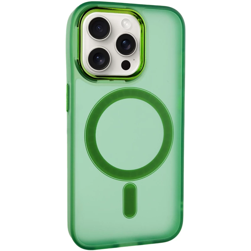 Кольоровий TPU+PC з MagSafe на Apple iPhone 13 Pro Max (6.7") – Army Green. Фото 3 з 11
