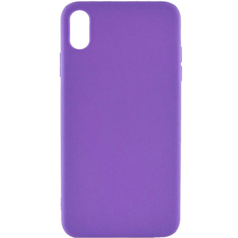 

Кольоровий силіконовий чохол на Apple iPhone XR (6.1") (Бузковий)