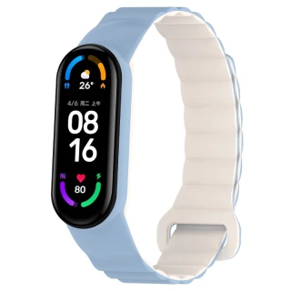Ремінець Dual-color Magnetic для Xiaomi Mi Band 7/6/5/4/3 фото 1 з 4