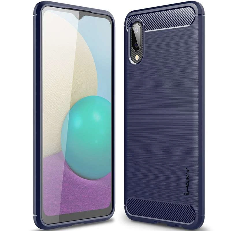 

Силиконовый чехол iPaky Slim для Samsung Galaxy A02 (Синий), Синій