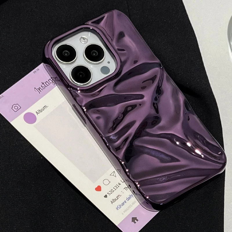 Гламурний силіконовий чохол на Apple iPhone 15 (6.1") – Purple. Фото 3 з 7