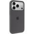 Чехол Silicone Case (AA) Logo with MagSafe для Apple iPhone 17 Pro Max (6.9") – Серый / Dark Gray. Фото 2 из 11