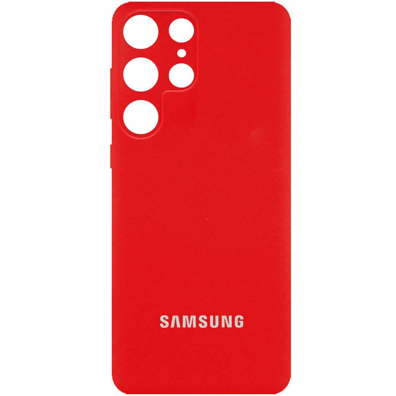

Чохол Silicone Case з закритим низом та захистом камери на Samsung Galaxy S22 Ultra (Червоний / Red)
