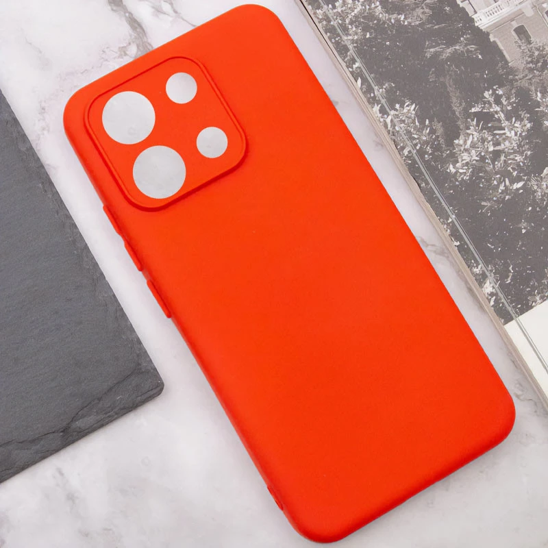 Чохол Silicone Case Lakshmi Plus з закритою камерою на Xiaomi Redmi Note 13 Pro 4G – Червоний / Red. Фото 3 з 3