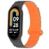 Ремінець Dual-color Magnetic для Xiaomi Mi Band 9/8 – Gray / Orange. Фото 2 з 8