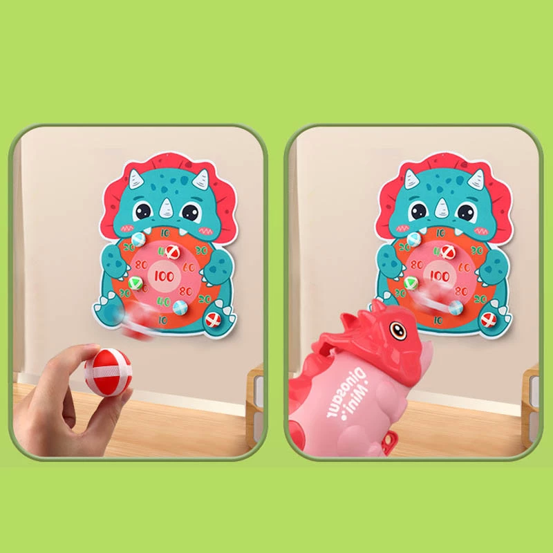 Інтерактивна гра Dinosaur Athletics Gun на липучках + мішень – Red. Фото 4 з 6