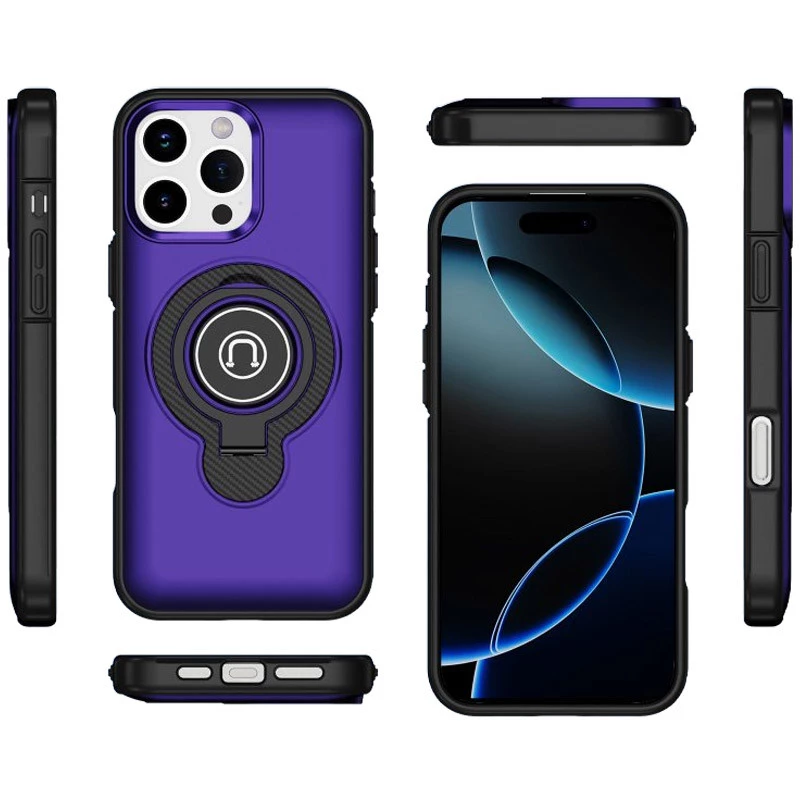 TPU+Textured PC Magnet для Apple iPhone 16 Pro – Purple. Фото 5 из 5