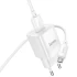 МЗП Hoco C145A Charm QC3.0 18W (1USB-A) + кабель USB to MicroUSB – White. Фото 5 з 6