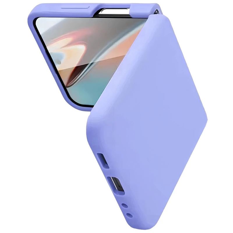 Чохол Foldables Silicone Cover Lakshmi (AAA) для Samsung Galaxy Z Flip5 – Бузковий / Dasheen. Фото 7 з 8