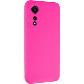 Чехол Silicone Case Lakshmi Premium з закритою камерою на Oppo A78 4G — Розовый / Barbie pink