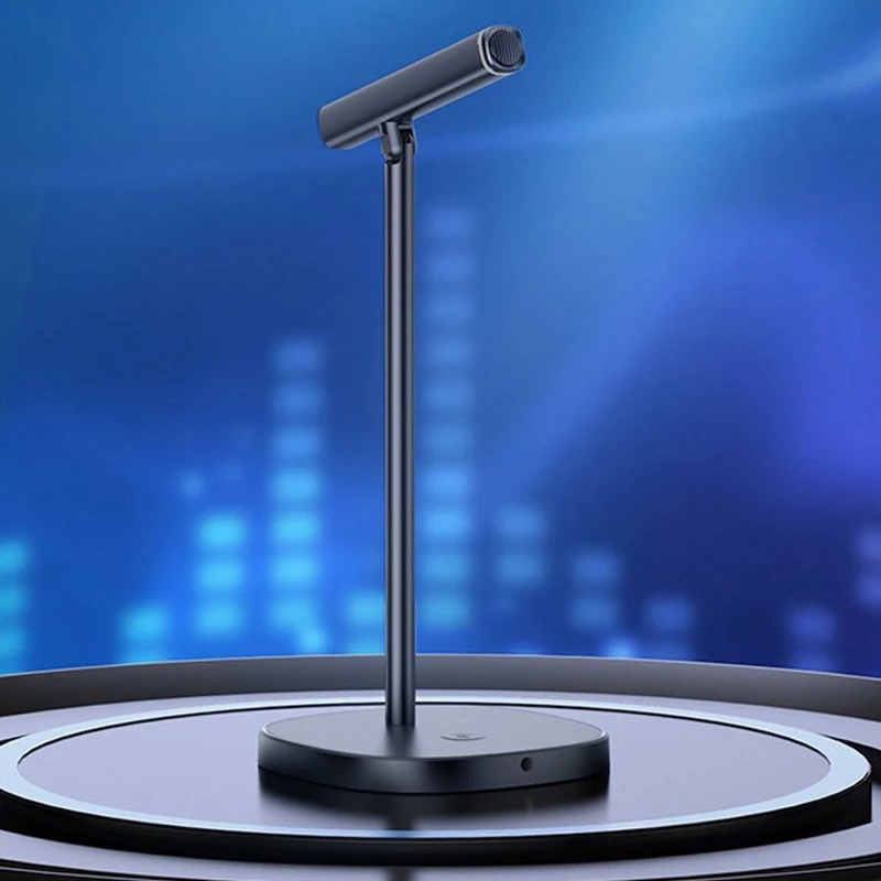 Настільний мікрофон Hoco L16 Mike USB+Type-C – Black. Фото 3 з 4