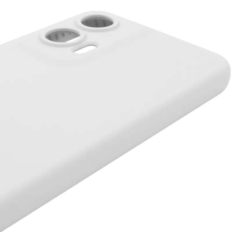 Чехол Silicone Case Lakshmi Premium з закритою камерою на Motorola Moto G35 – Белый / White. Фото 5 из 6