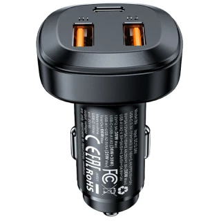 АЗУ Acefast B9 66W (2USB-A+USB-C) three port metal car charger фото 1 из 1