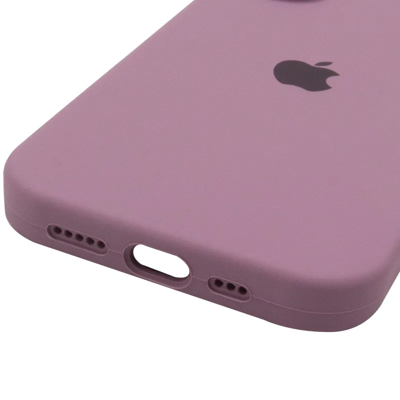 Чехол Silicone Case с закрытым низом для Apple iPhone 17 (6.3") – Лиловый / Lilac Pride. Фото 6 из 6