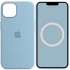 Чехол Silicone case (AAA) with Magsafe and Animation для Apple iPhone 13 (6.1") – Голубой / Blue Fog. Фото 1 из 3
