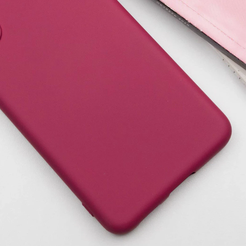 Чохол Silicone Case Lakshmi Plus з закритою камерою на Samsung Galaxy S21 FE – Бордовий / Marsala. Фото 4 з 7