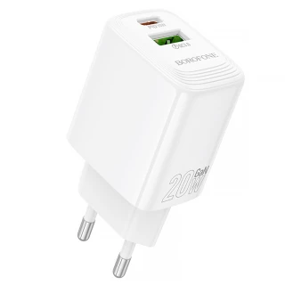 СЗУ Borofone BN27 Fuente PD20W+QC3.0 (1USB-A/1C) фото 1 СЗУ Borofone BN27 Fuente PD20W+QC3.0 (1USB-A/1C) фото 1 из 1