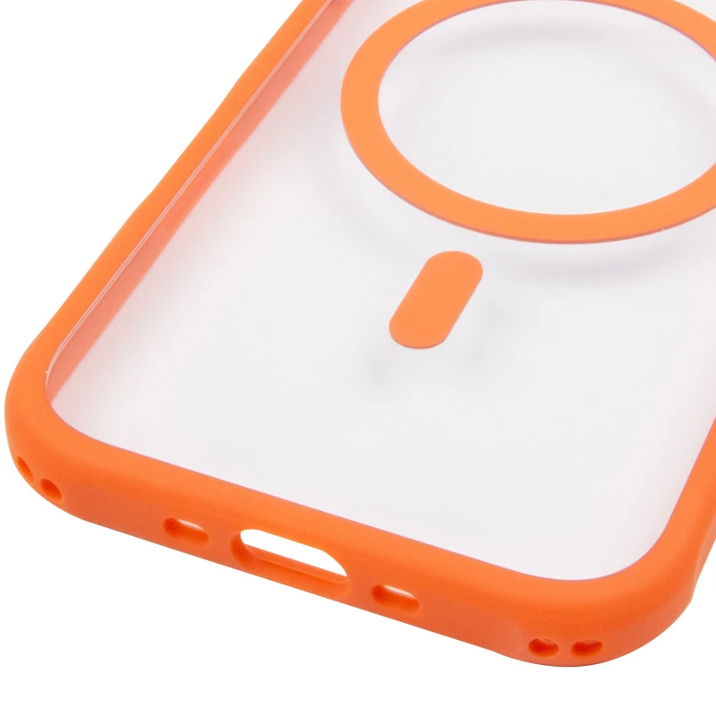 Чохол TPU GETMAN Moon Clear with MagSafe для Apple iPhone 17 Air (6.5") – Orange. Фото 6 з 6