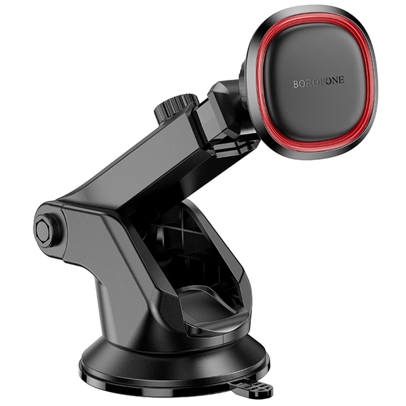 Автотримач Borofone BH125 Roman magnetic (center console) – Black / Red. Фото 4 з 6