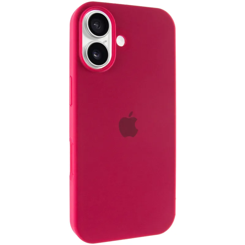 Чехол Silicone Case с закрытым низом для Apple iPhone 17 (6.3") – Красный / Rose Red. Фото 2 из 6