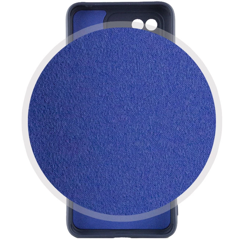 Чохол Silicone Case Lakshmi Plus з закритою камерою на Xiaomi Redmi 10C – Синій / Midnight Blue. Фото 3 з 4