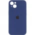 Чехол Silicone Case с защитой камеры для Apple iPhone 14 Plus (6.7") – Синий / Deep navy. Фото 1 из 4