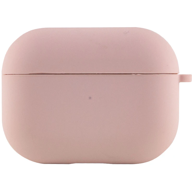 Силіконовий футляр з мікрофіброю для навушників Airpods Pro – Рожевий / Pink Sand. Фото 3 з 5