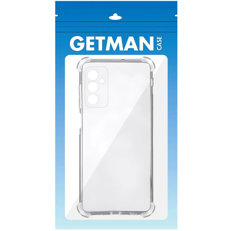 Ультратонкий силіконовий чохол GETMAN з критими бортами та камерою для Samsung Galaxy A37 5G – Безбарвний (прозорий). Фото 2 з 2