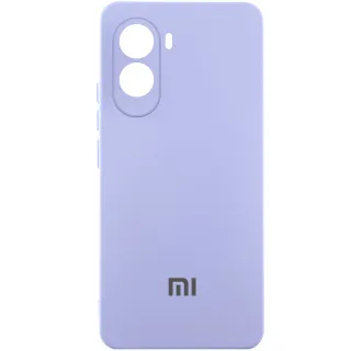 Чохол Silicone Case Lakshmi Premium L з закритою камерою на Xiaomi Poco M7 — Бузковий / Dasheen