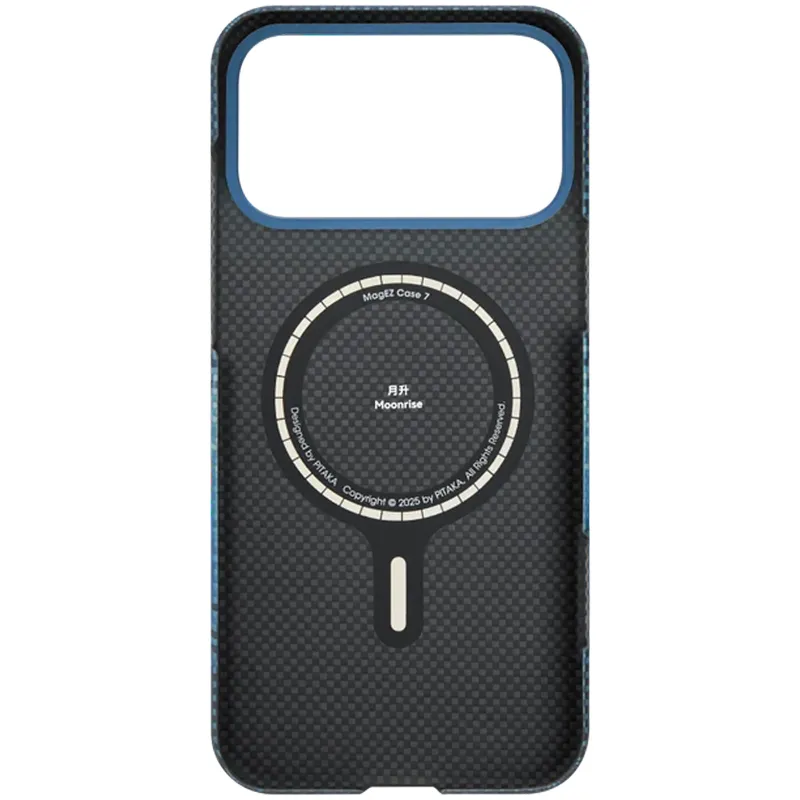 Чохол Aramid Fiber PTK Premium with MagSafe (NFC) для Apple iPhone 17 Pro (6.3") – Moonrise. Фото 3 з 4